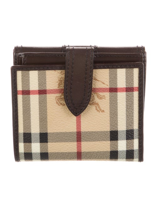 Burberry Nova Check Pattern Compact Wallet