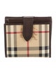 Burberry Nova Check Pattern Compact Wallet