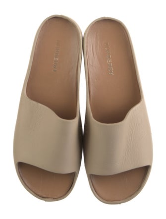 Burberry Leather Slides