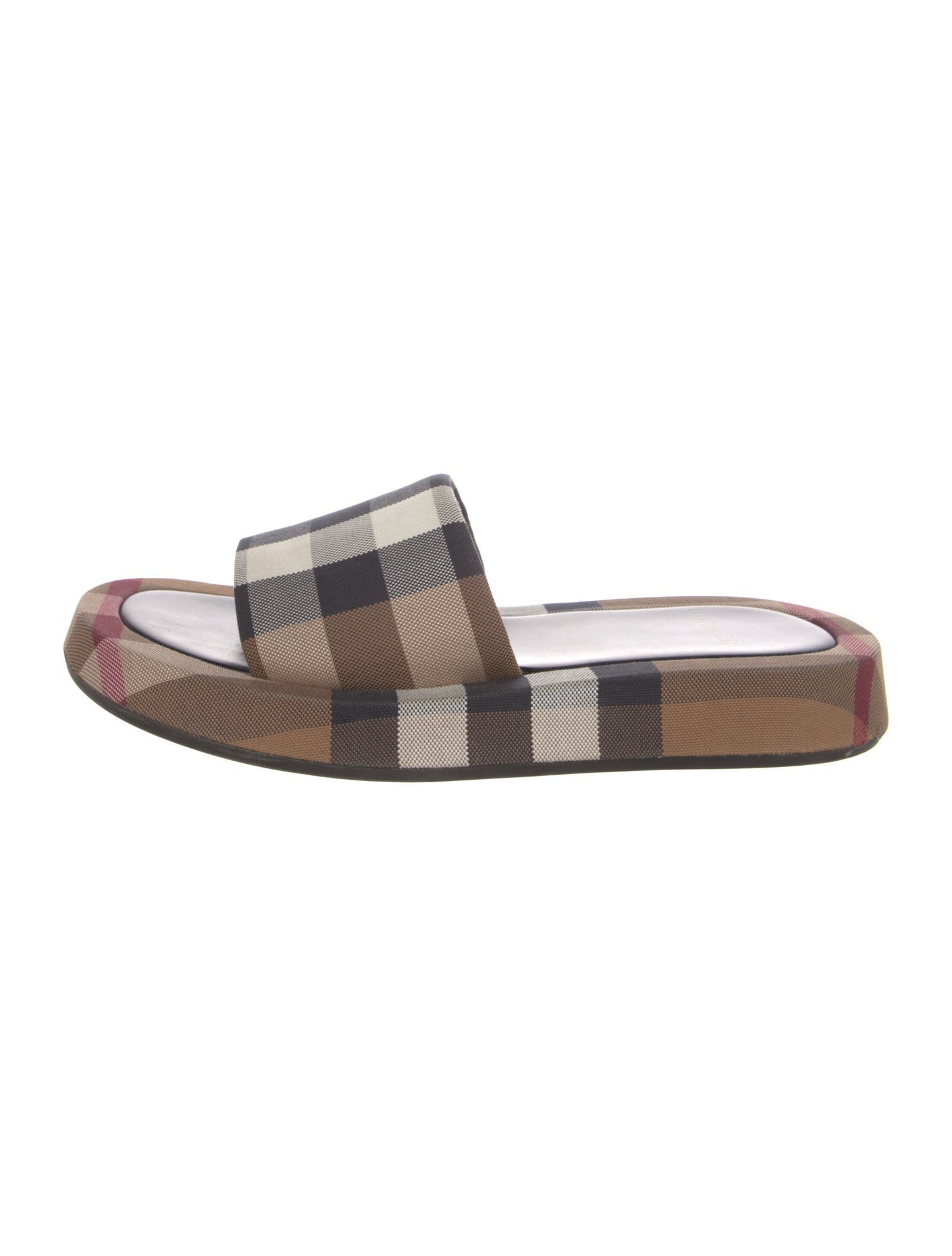Burberry House Check Pattern Canvas Slides