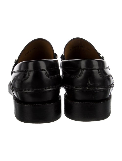 Burberry Leather Studded Accents Loafers