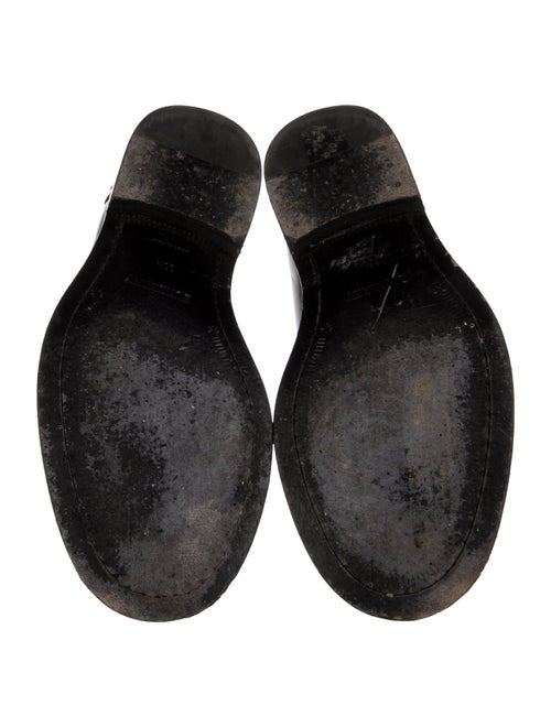 Burberry Leather Studded Accents Loafers