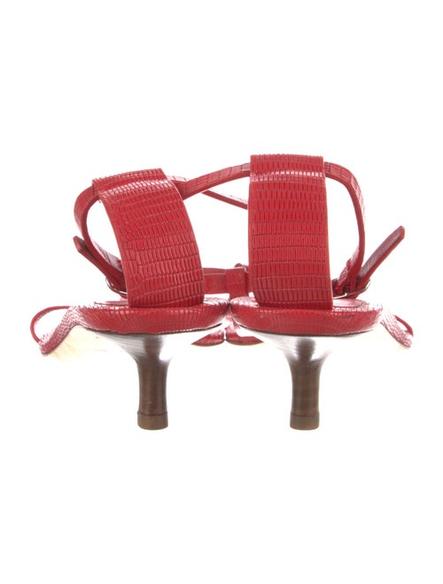 Burberry Leather T-Strap Sandals