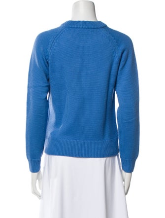 Burberry Merino Wool Plaid Print Sweater