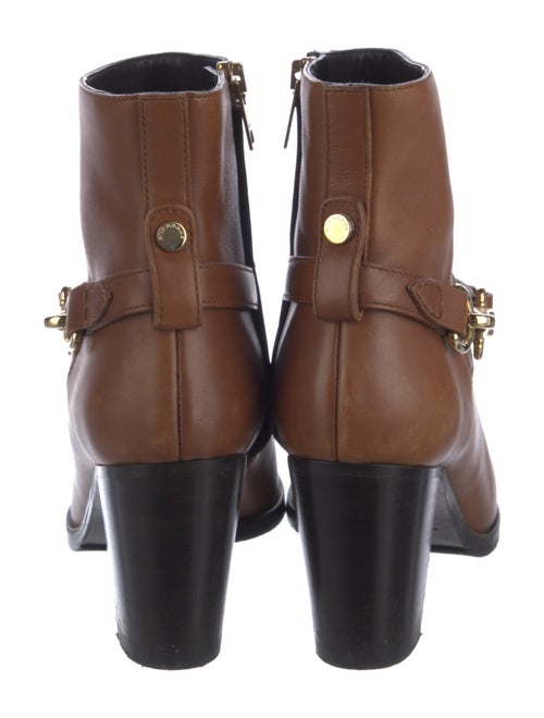 Burberry Leather Colorblock Pattern Boots