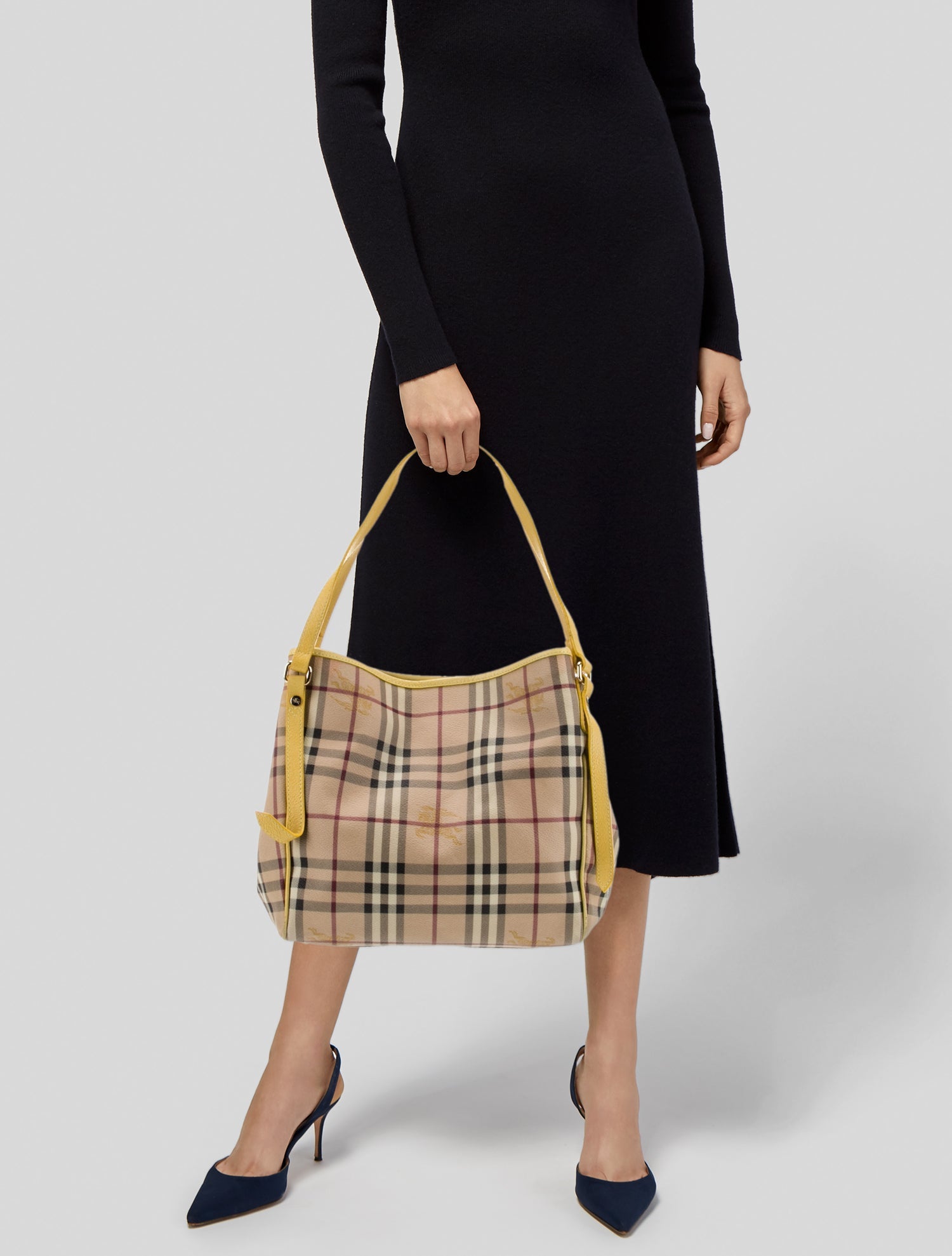 Burberry Haymarket Check Shoulder Bag