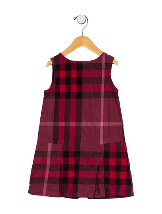 Burberry Girls' Patterned Sleeveless Dress
