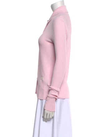 Burberry Long Sleeve Button-Up Top