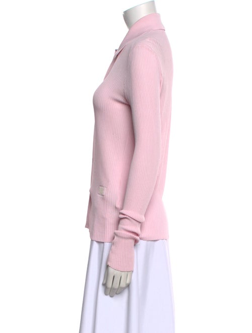 Burberry Long Sleeve Button-Up Top