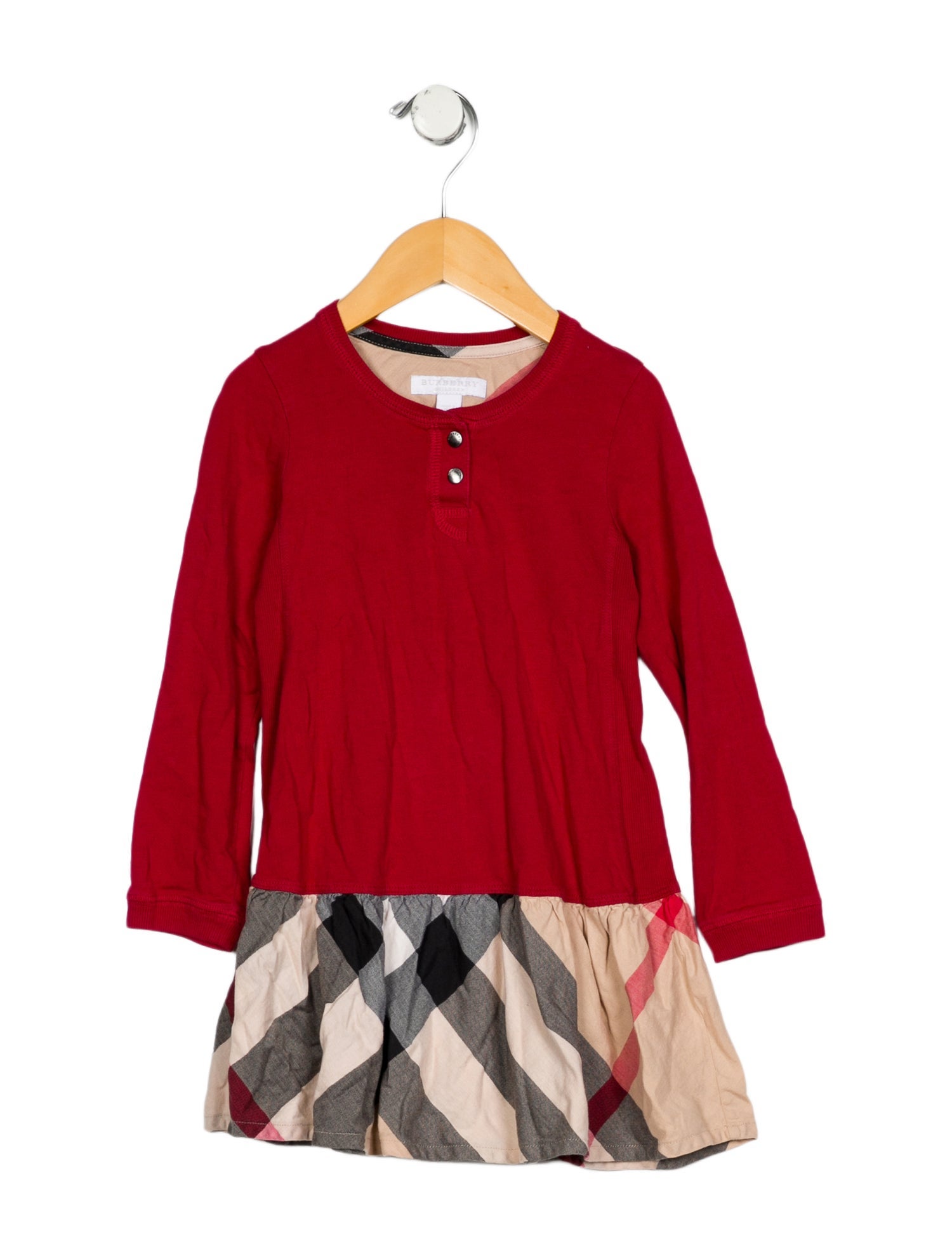 Burberry Girls' Long Sleeve Dress