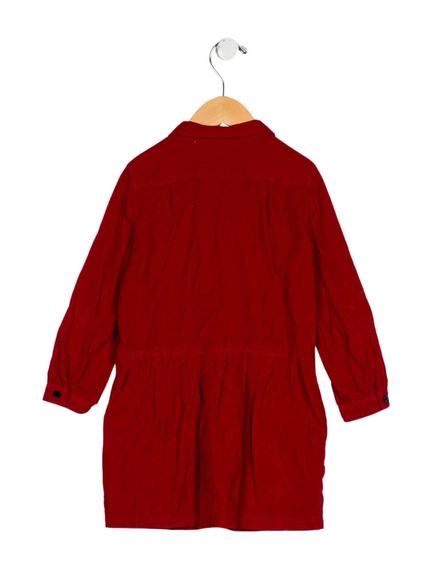 Burberry Girls' Corduroy Long Sleeve Shirt Dress