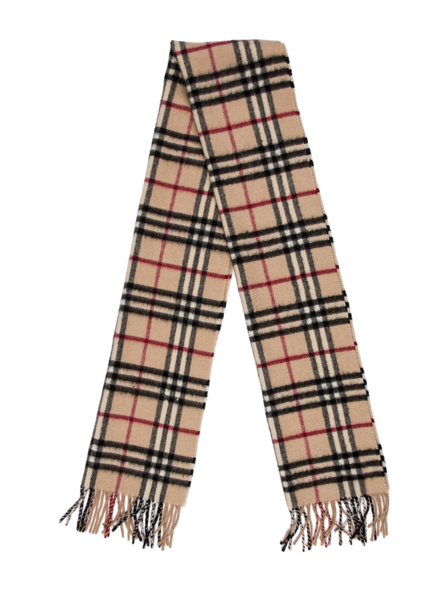 Burberry Cashmere House Check Pattern Scarf
