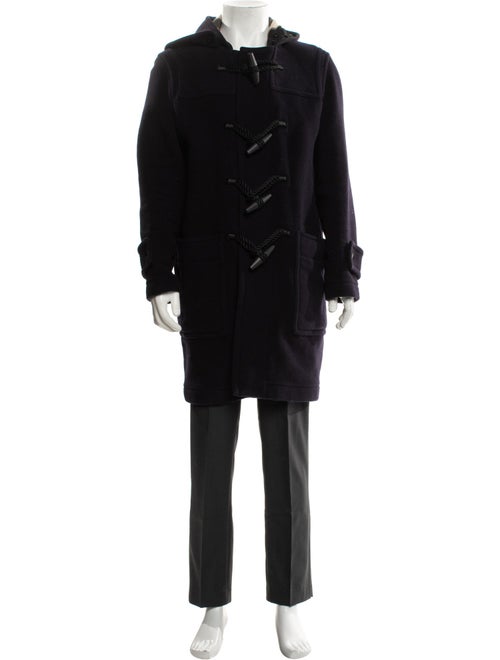 Burberry Nova Check Pattern Virgin Wool Parka