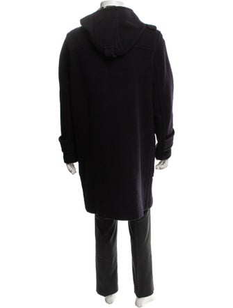 Burberry Nova Check Pattern Virgin Wool Parka