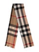 Burberry Wool Nova Check Pattern Scarf
