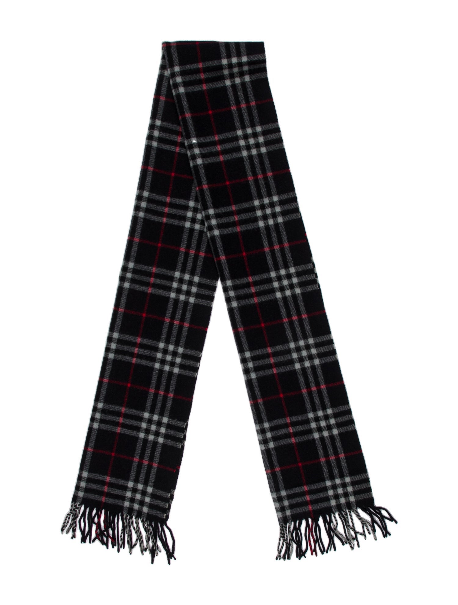 Burberry Lambswool Nova Check Pattern Scarf