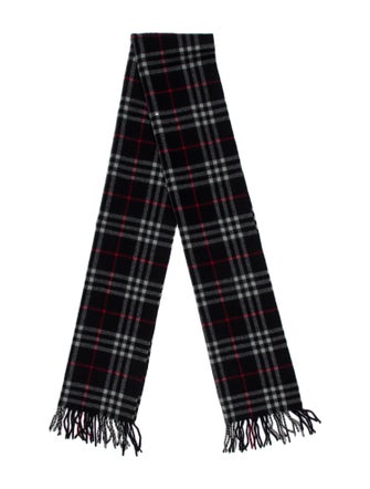 Burberry Lambswool Nova Check Pattern Scarf