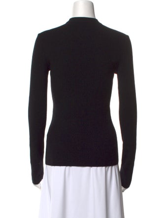 Burberry Wool Mock Neck Top