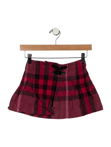 Burberry Sizes 2-6 toddler girls' burgundy and black skirt 6
