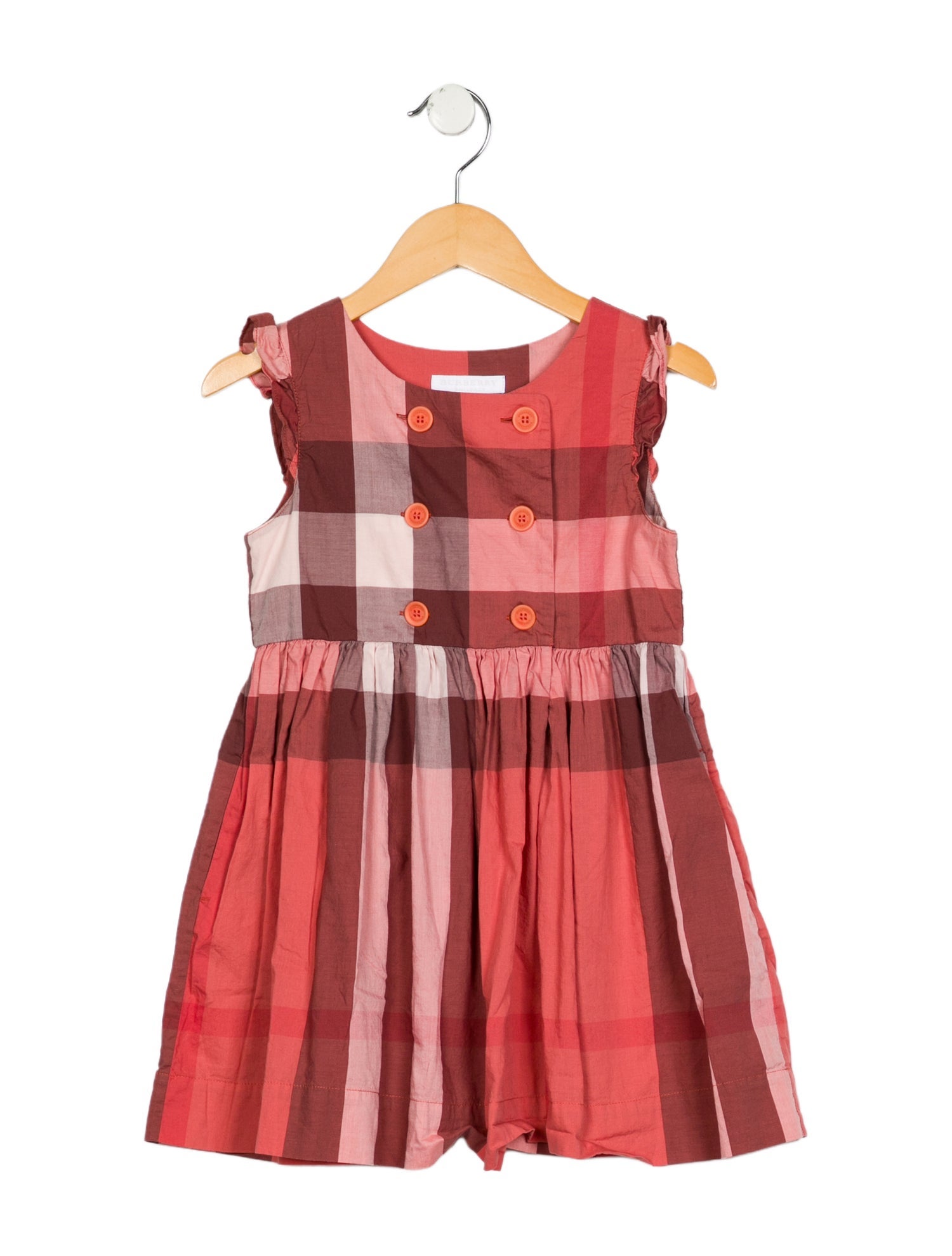 Burberry Girls' Patterned Sleeveless Dress