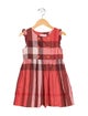 Burberry Girls' Patterned Sleeveless Dress