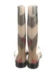 Burberry House Check Pattern Rubber Rain Boots