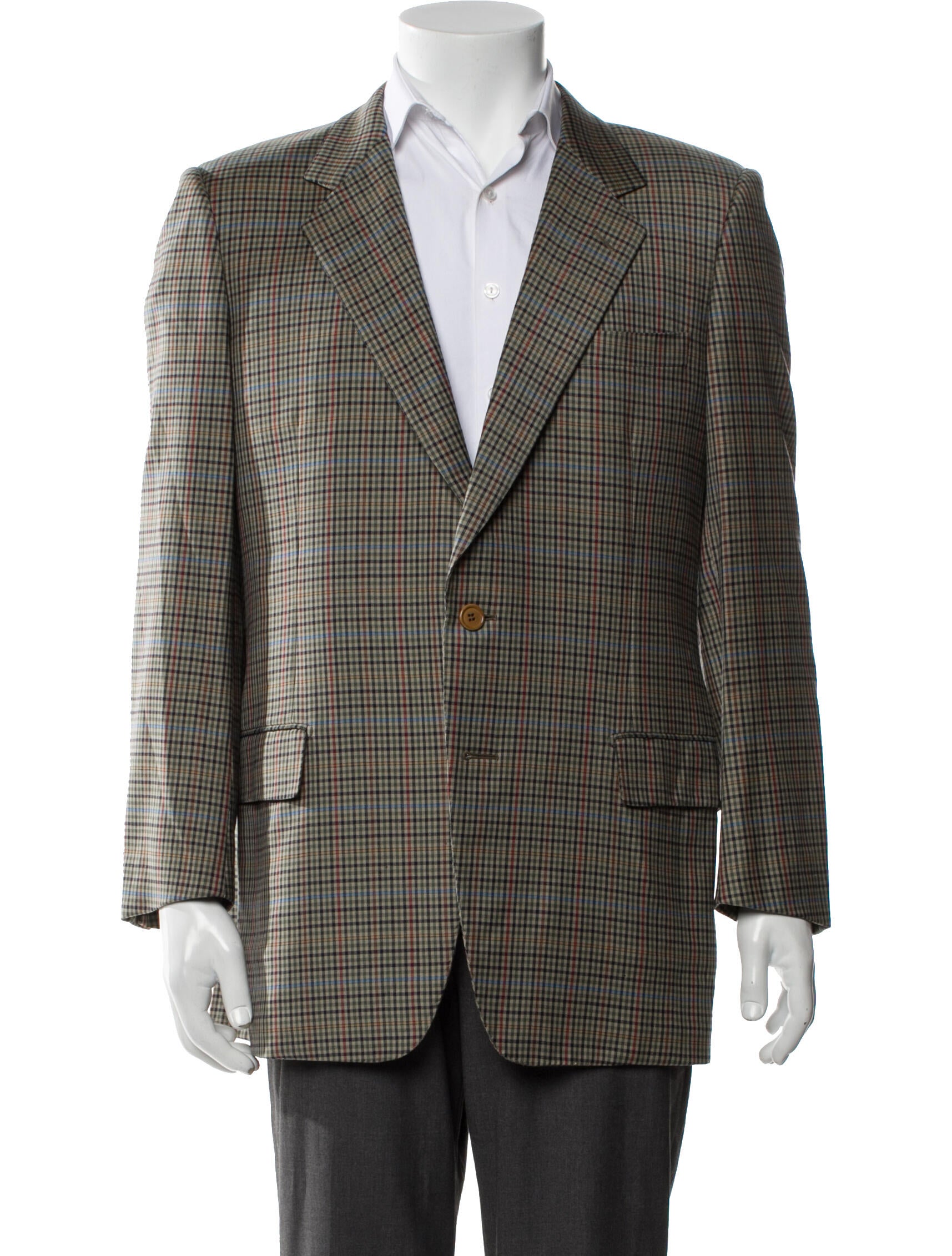 Burberry's Nova Check Pattern Wool Blazer