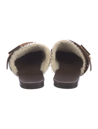 Burberry TB Monogram Suede Mules