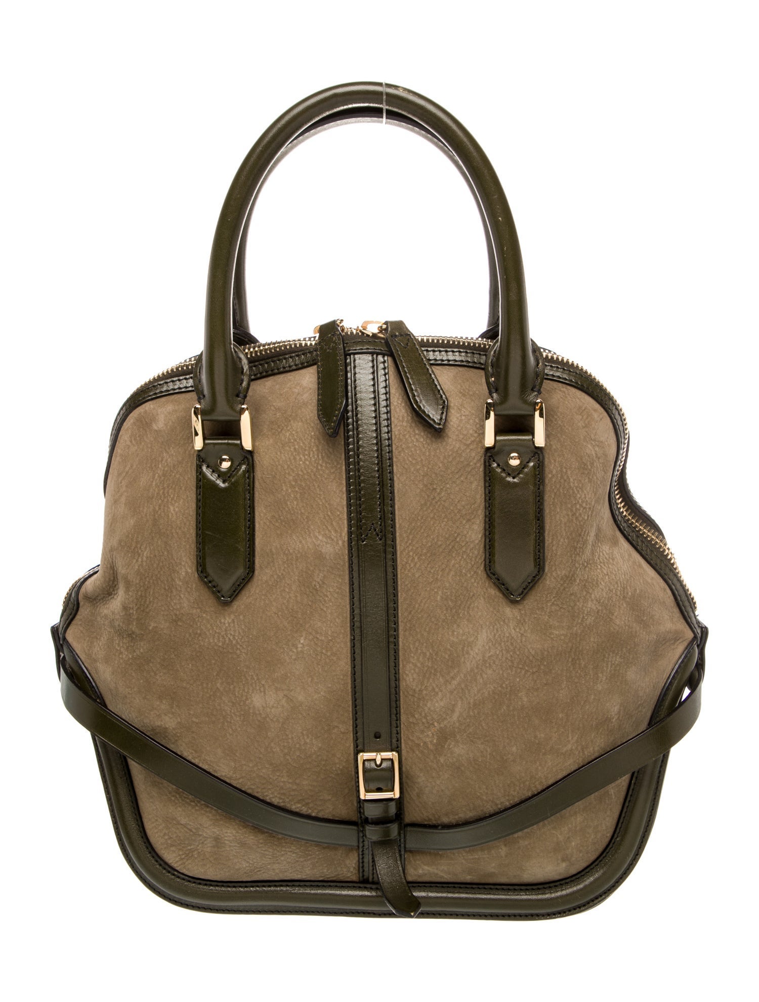 Burberry Suede Top Handle Bag