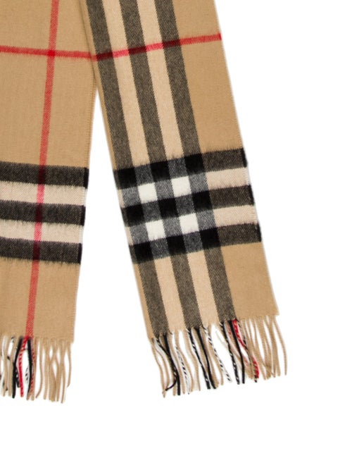 Burberry Cashmere Nova Check Pattern Scarf