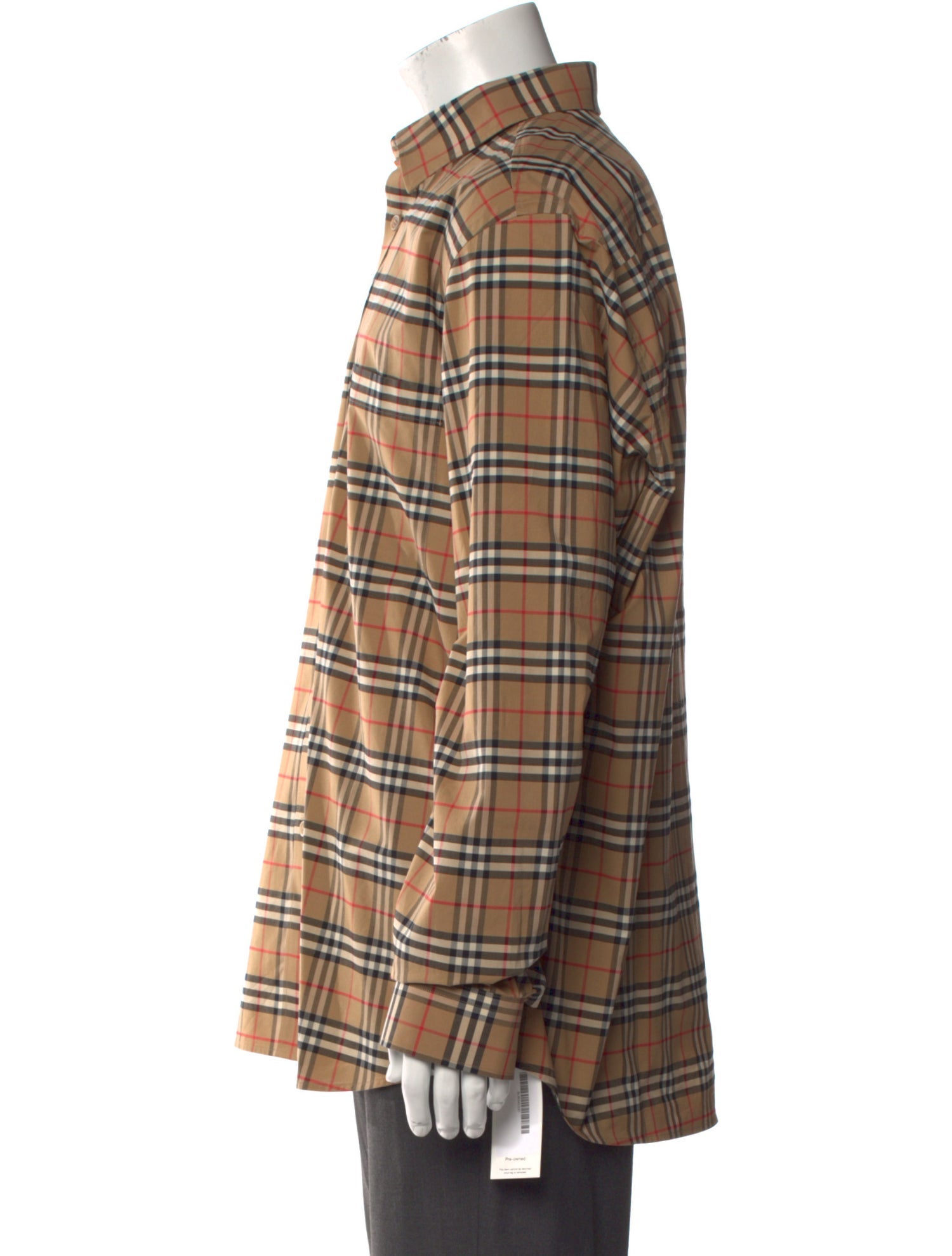 Burberry House Check Pattern Long Sleeve Shirt w/ Tags