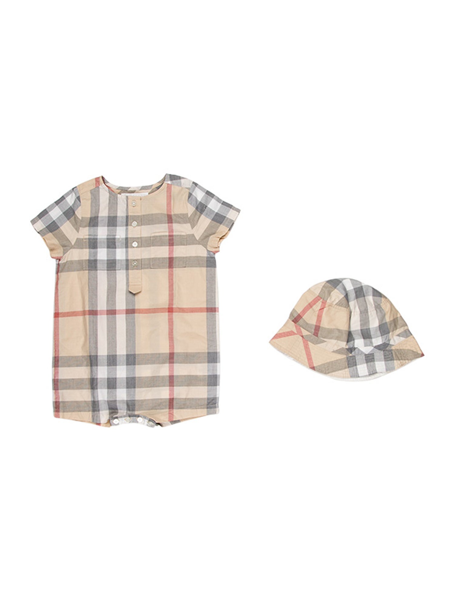 Burberry Check Print Two Piece Set