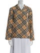 Burberry Silk Plaid Print Pajamas