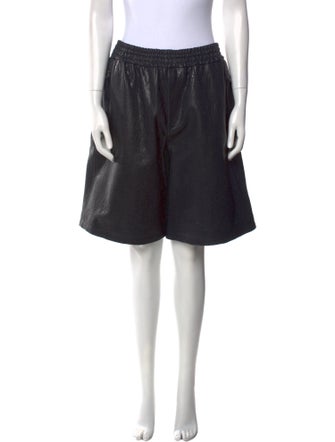 Burberry Leather Knee-Length Shorts