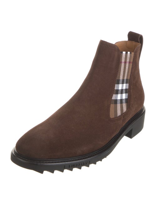 Burberry Suede Chelsea Boots