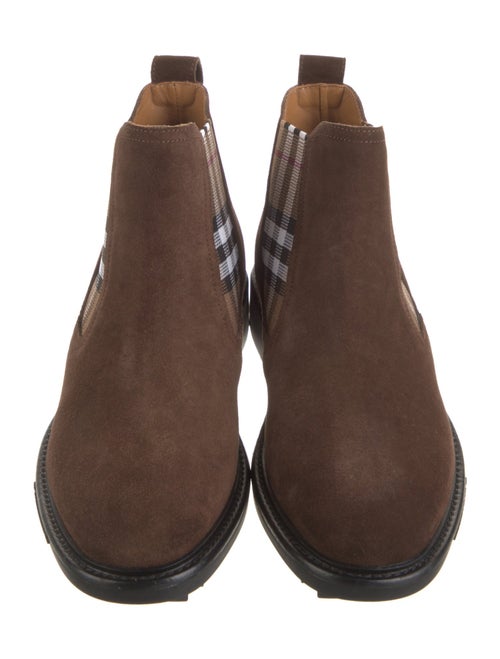 Burberry Suede Chelsea Boots