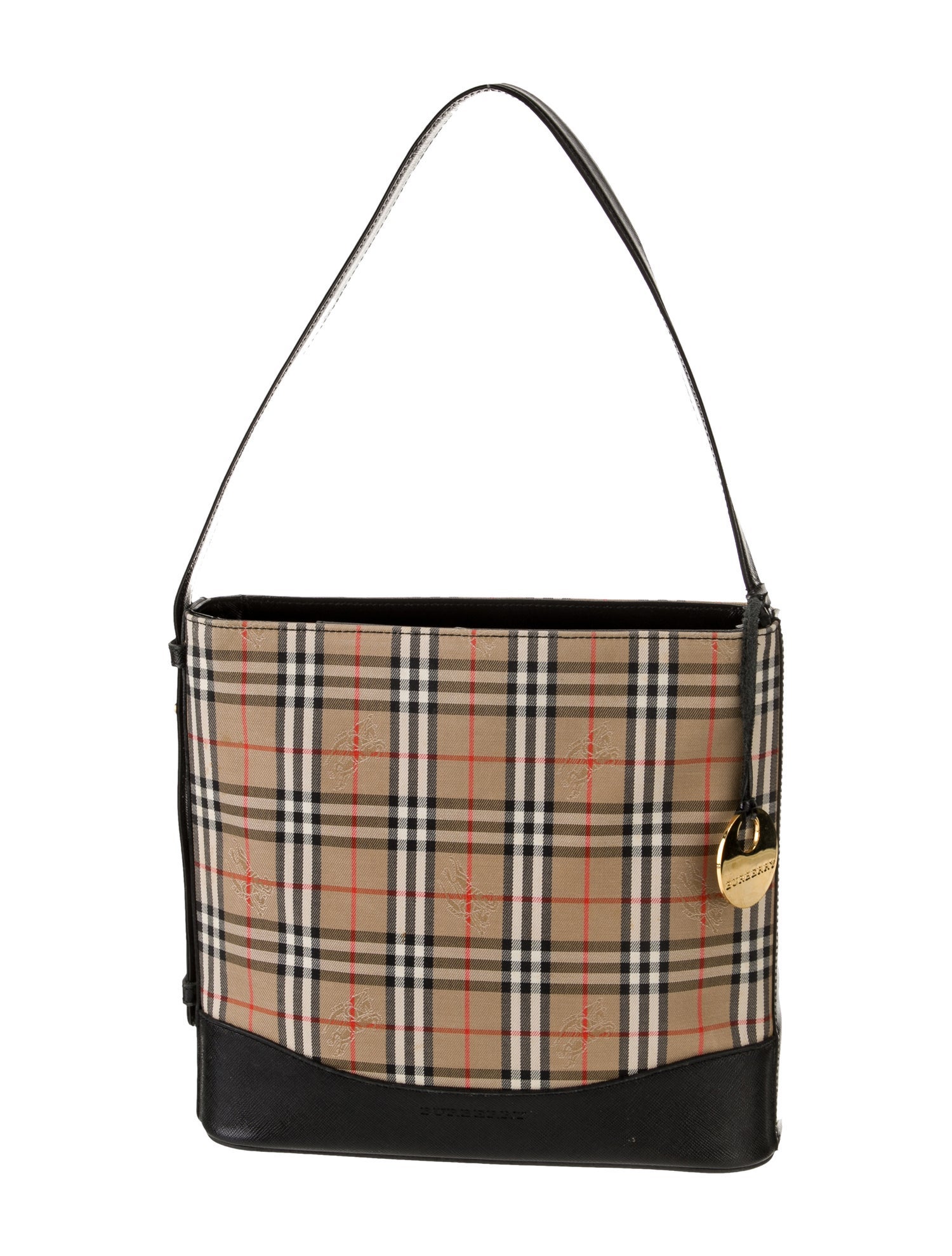 Burberry Leather Bucket Bag