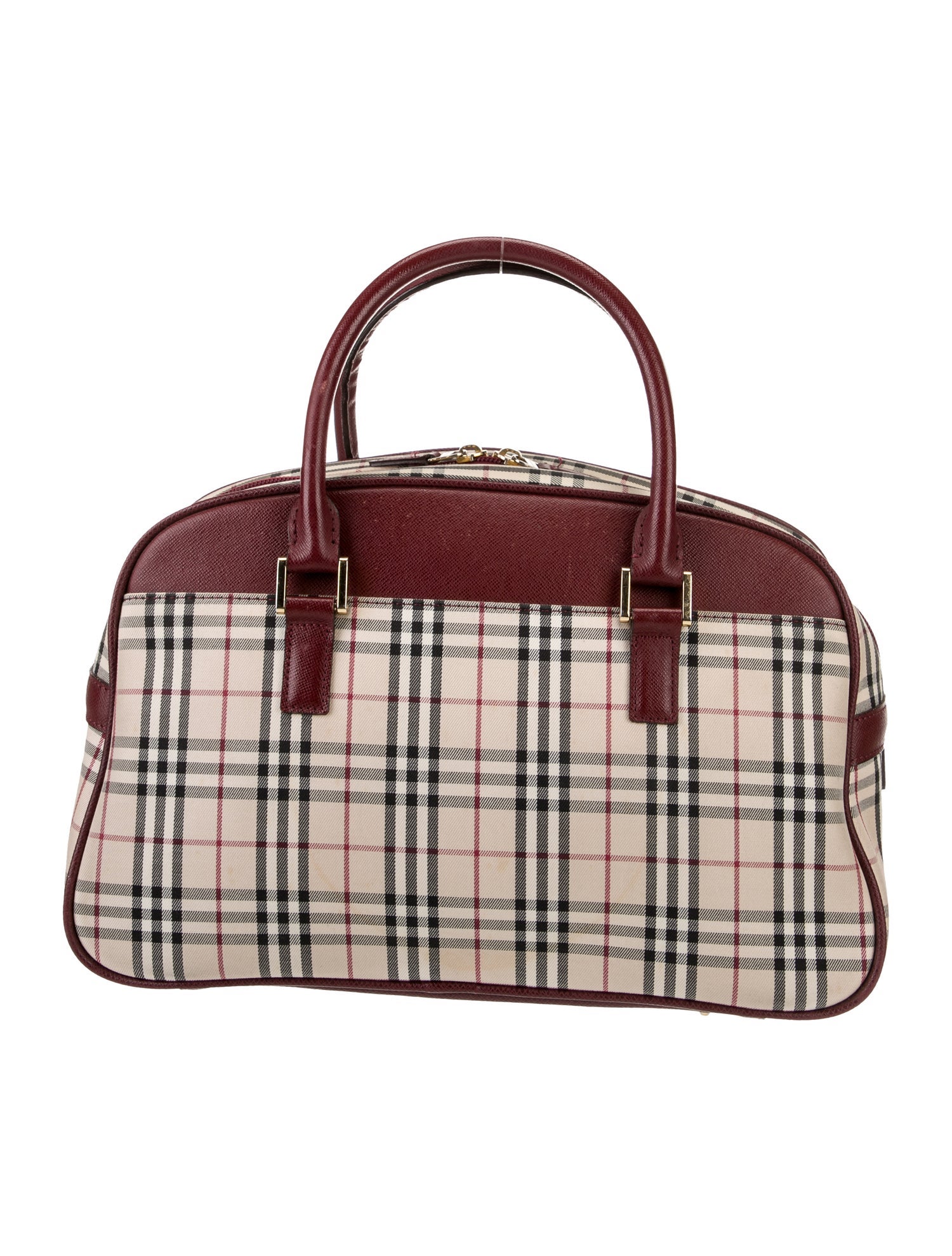 Burberry Leather Top Handle Bag Small