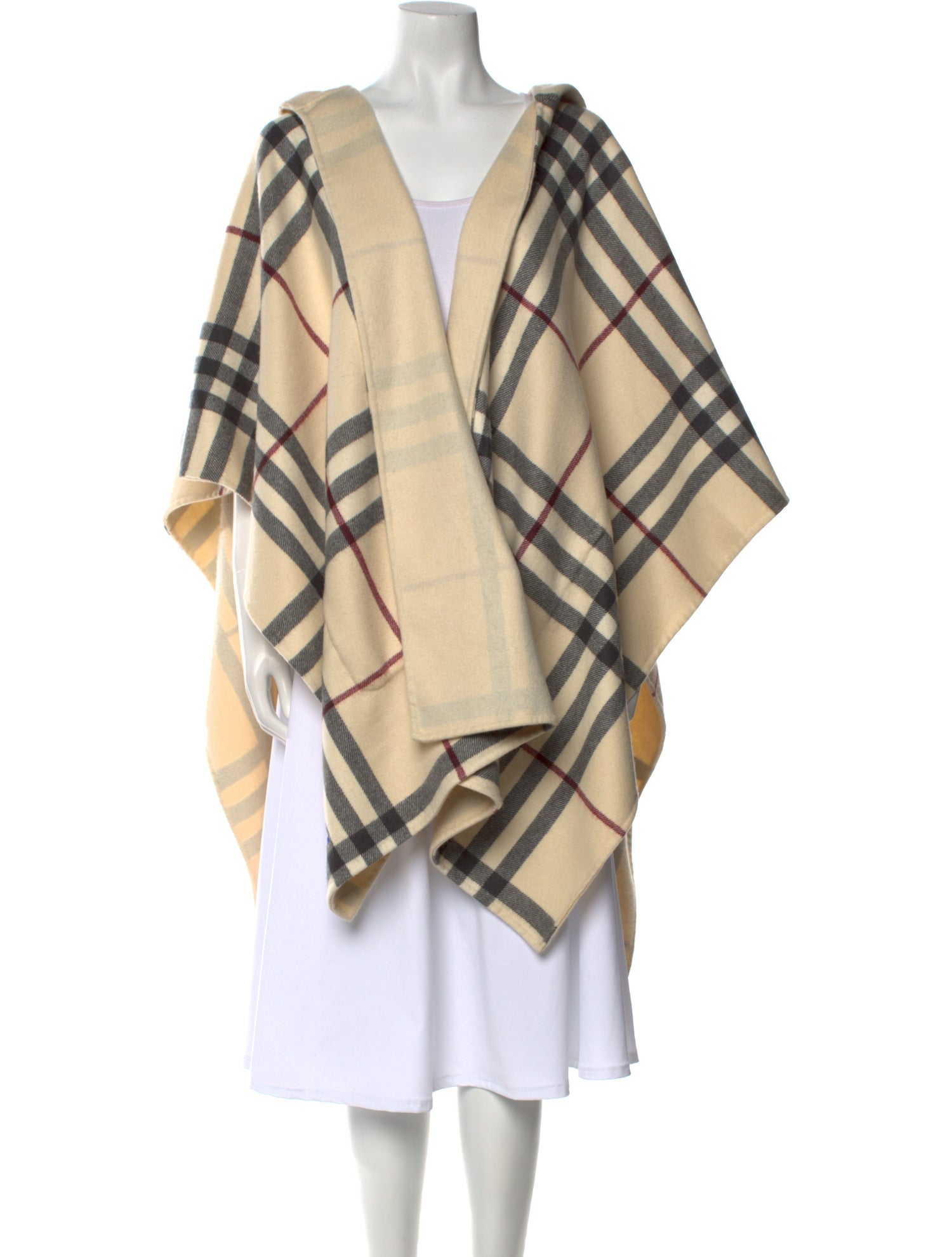 Burberry Merino Wool Plaid Print Sweater