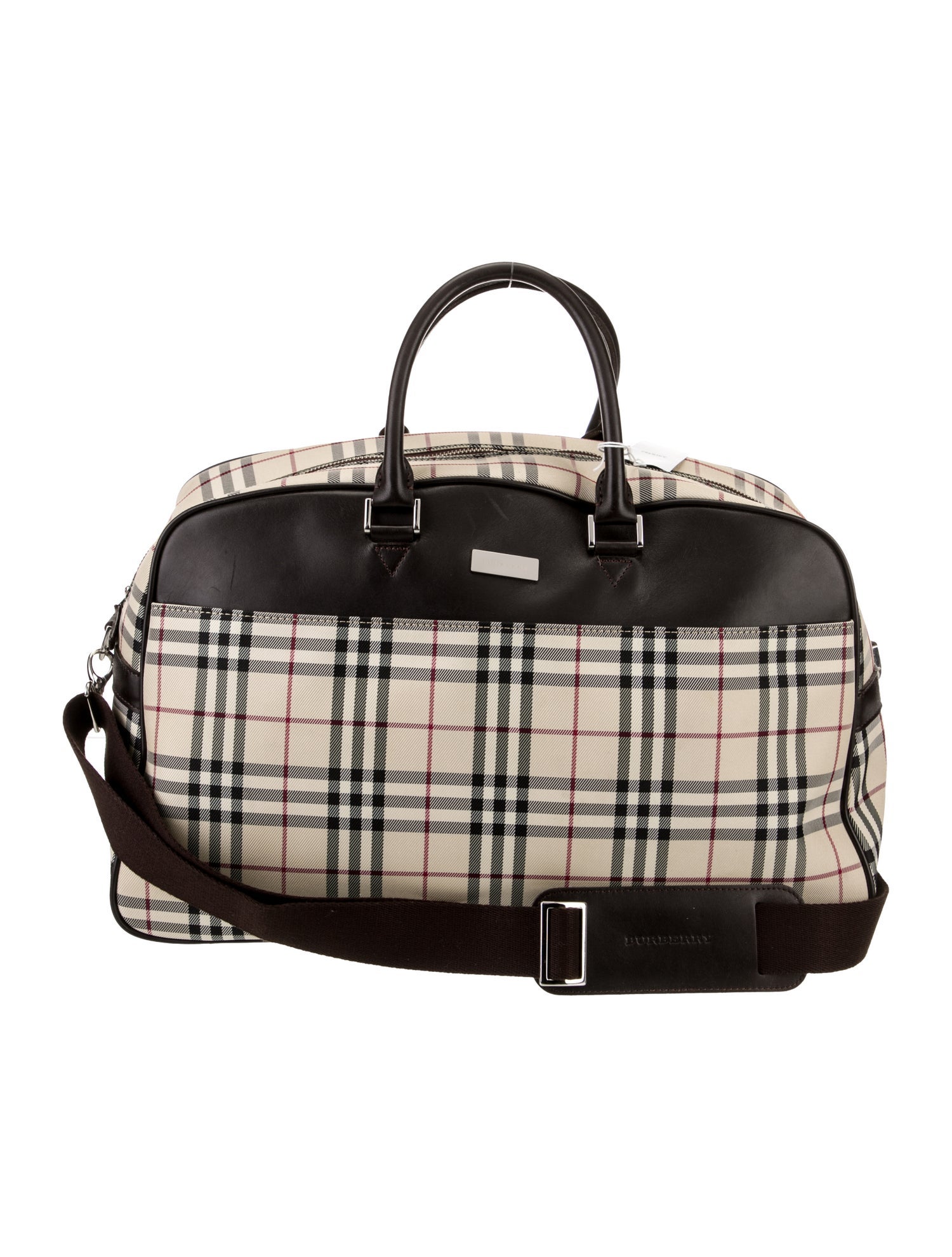 Burberry Leather Weekender Bag