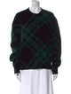Burberry Wool Plaid Print Sweater