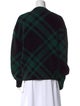 Burberry Wool Plaid Print Sweater