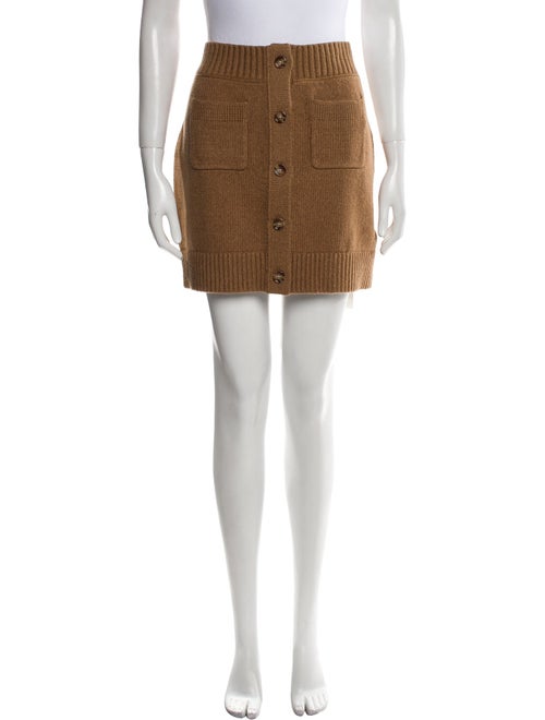 Burberry Embroidered Accent Mini Skirt