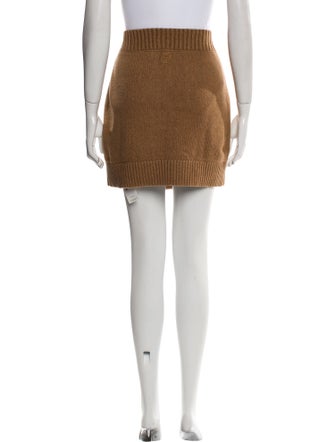 Burberry Embroidered Accent Mini Skirt