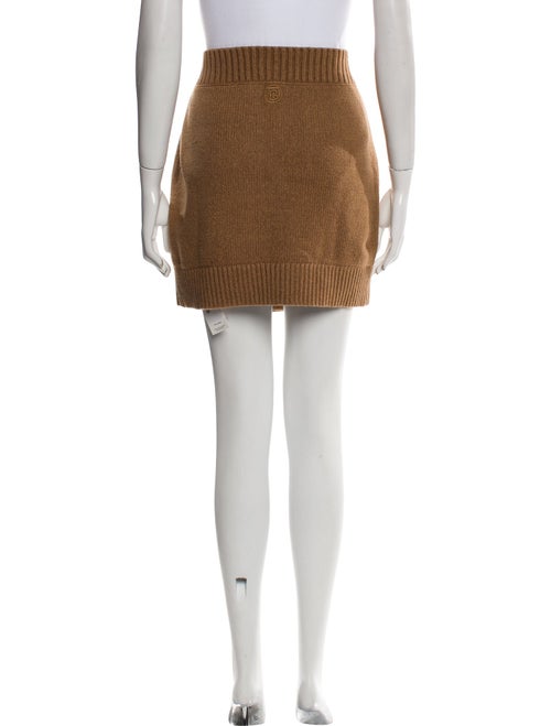 Burberry Embroidered Accent Mini Skirt