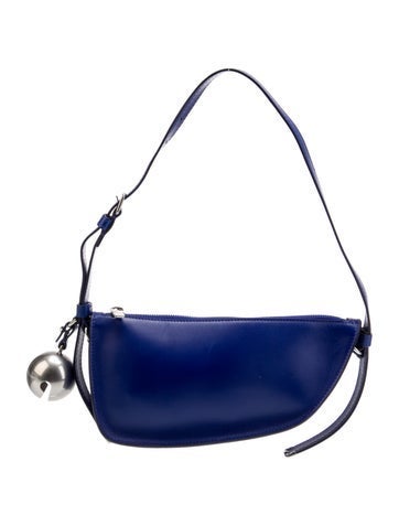 Burberry Shoulder Bags Leather Shield Mini Bag Blue