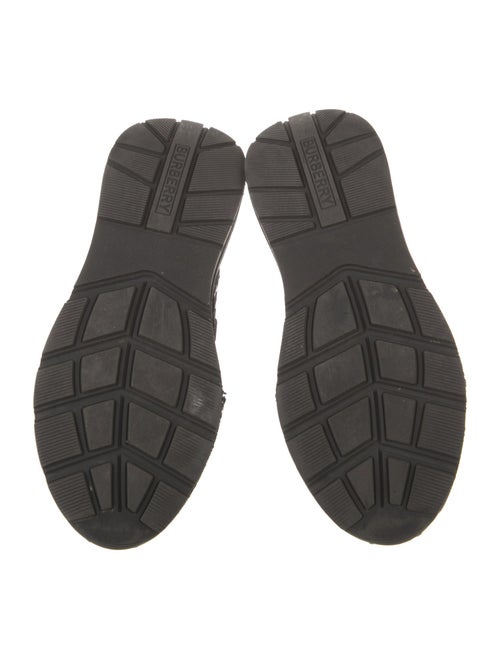 Burberry Leather Graphic Print Sneakers