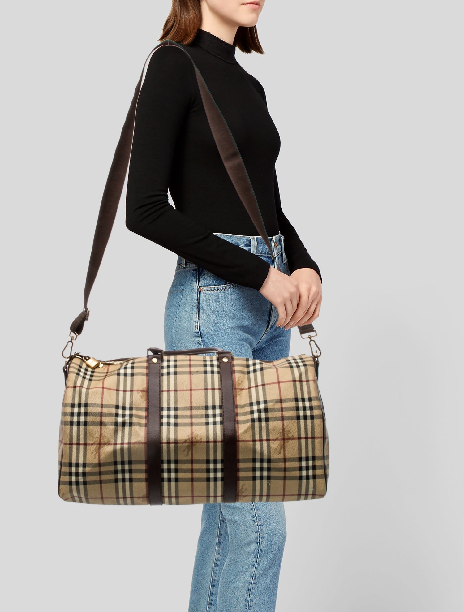 Burberry Haymarket Check Weekender Bag