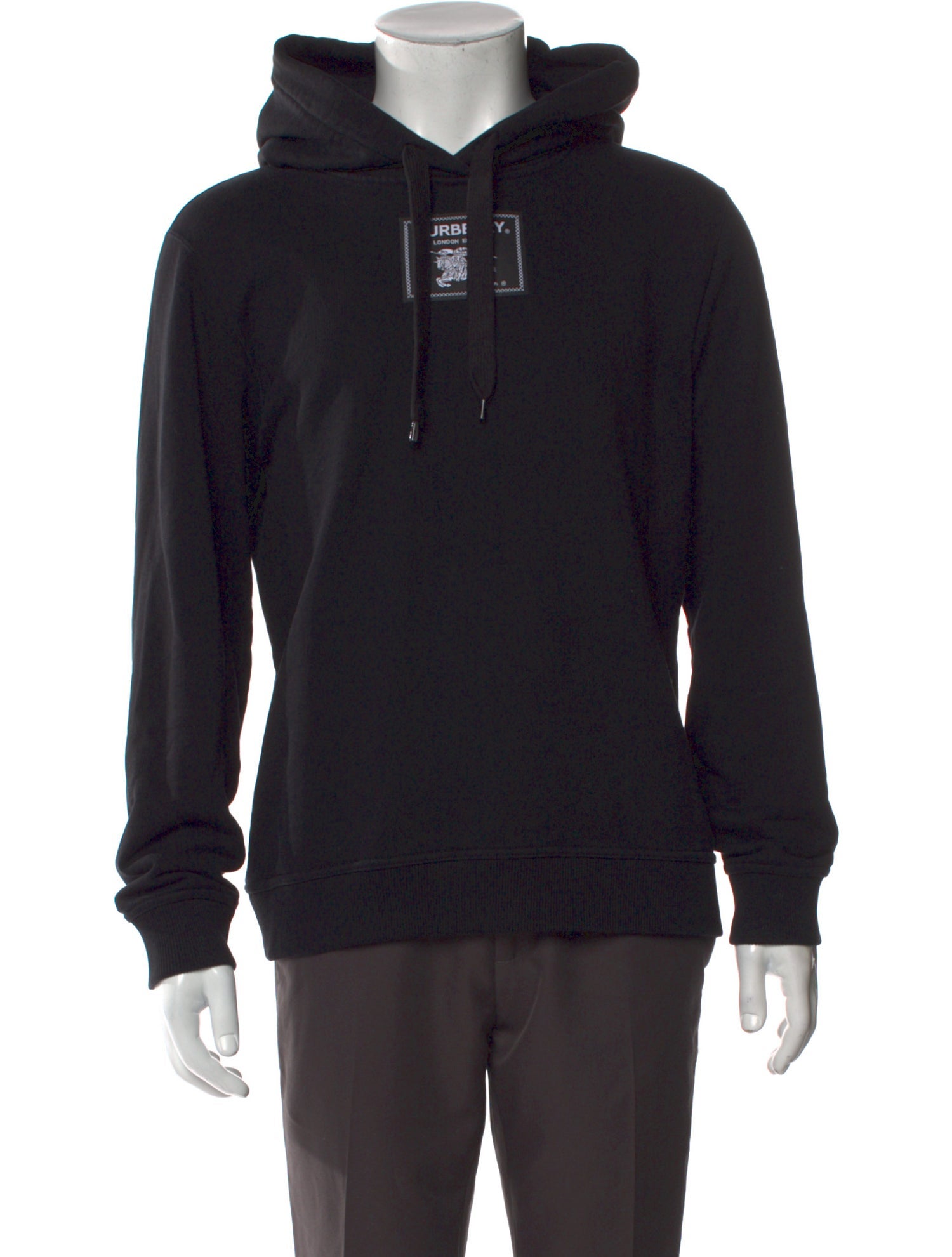 Burberry Nova Check Pattern Crew Neck Hoodie