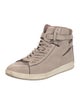 Burberry House Check Pattern Suede Sneakers